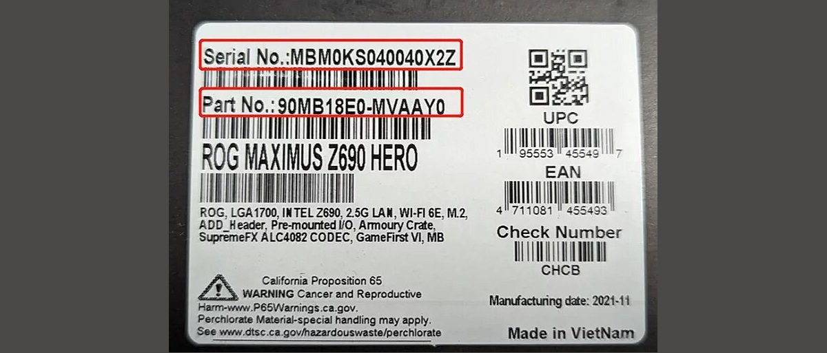 ASUS Maximus Z690 Hero 90MB18E0-MVAAY0